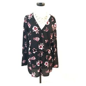 H&M Black long sleeved jumpsuit/romper.